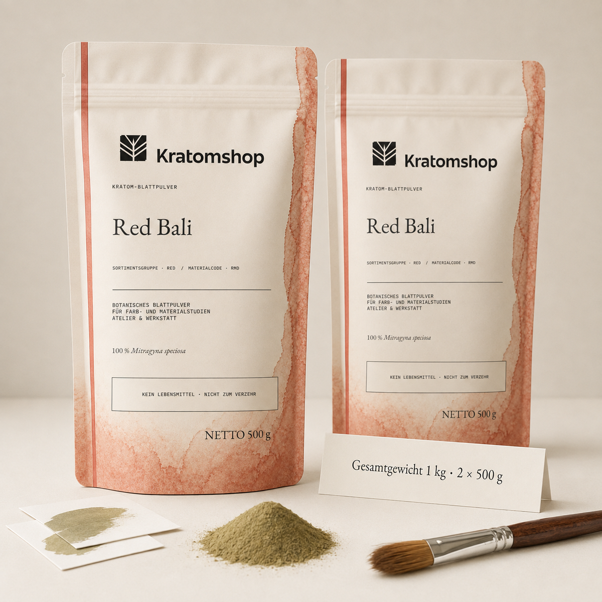 Polvo de hoja de kratom · Grupo de materiales Red · Código de material RMD · Archivo de polvos de hoja 05 · Red Bali